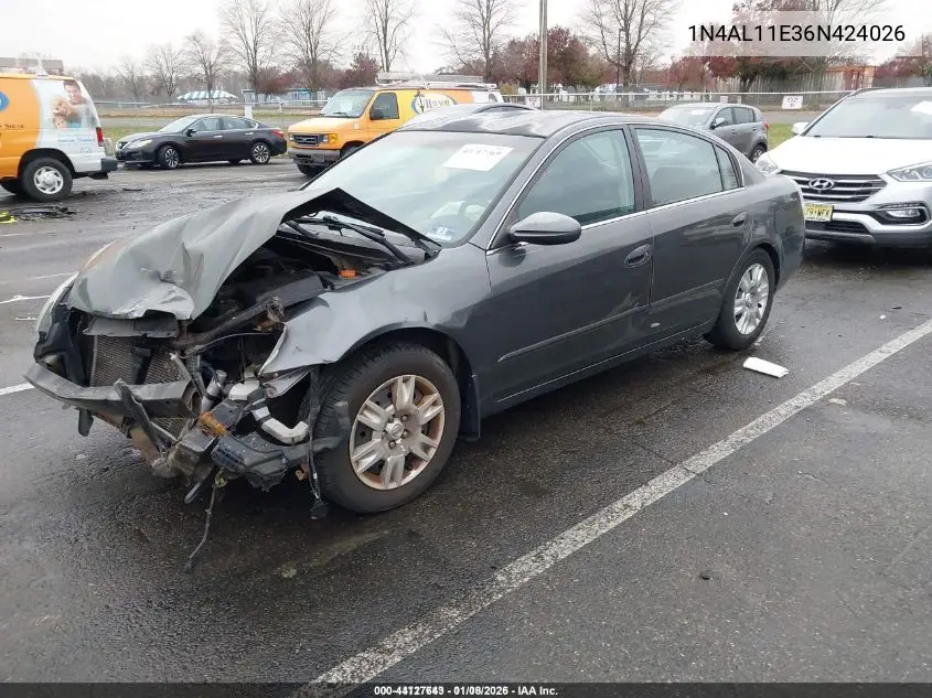 1N4AL11E36N424026 2006 Nissan Altima 2.5 S