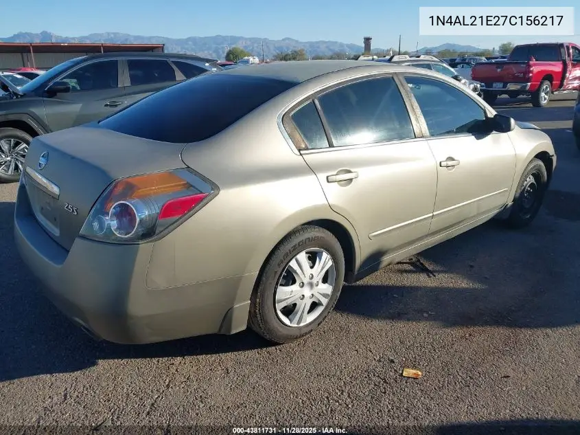 1N4AL21E27C156217 2007 Nissan Altima 2.5 S