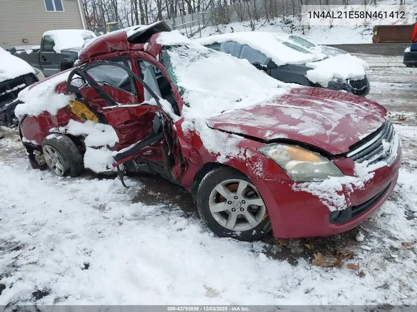 1N4AL21E58N461412 2008 Nissan Altima 2.5 S