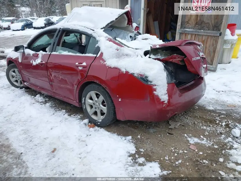 1N4AL21E58N461412 2008 Nissan Altima 2.5 S