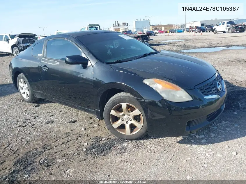 2008 Nissan Altima 2.5 S VIN: 1N4AL24E78C105387 Lot: 45236308
