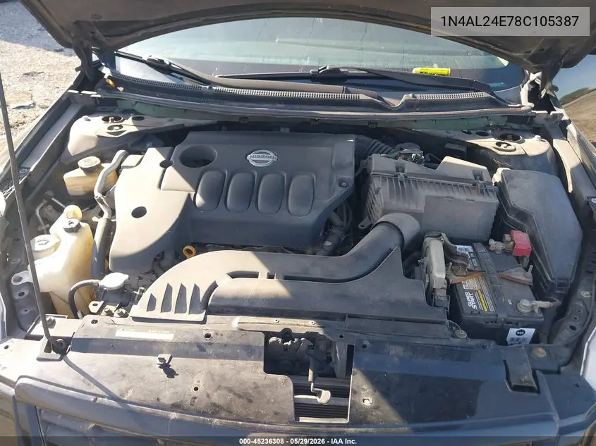 2008 Nissan Altima 2.5 S VIN: 1N4AL24E78C105387 Lot: 45236308