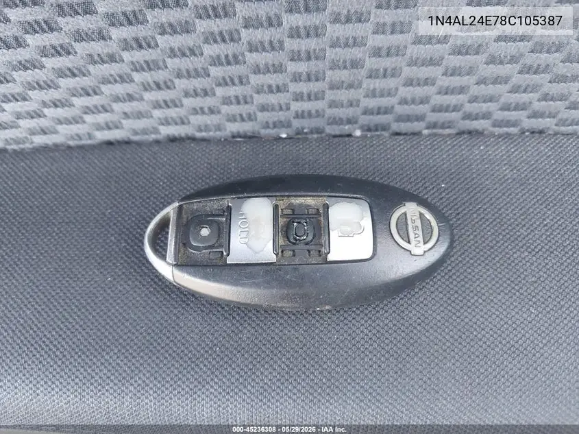 2008 Nissan Altima 2.5 S VIN: 1N4AL24E78C105387 Lot: 45236308
