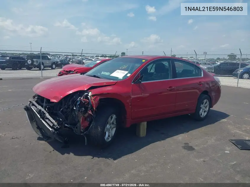 2009 Nissan Altima 2.5 S VIN: 1N4AL21E59N546803 Lot: 45677749