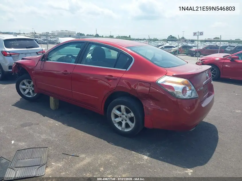 2009 Nissan Altima 2.5 S VIN: 1N4AL21E59N546803 Lot: 45677749