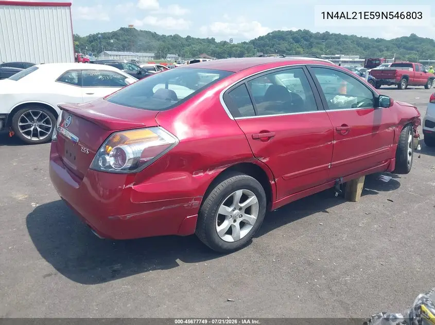 2009 Nissan Altima 2.5 S VIN: 1N4AL21E59N546803 Lot: 45677749