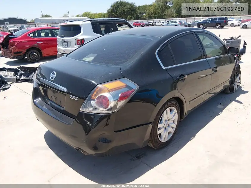 2009 Nissan Altima 2.5 S VIN: 1N4AL21E79C192780 Lot: 45685812