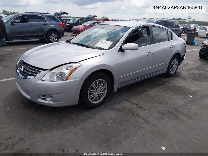 2010 Nissan Altima 2.5 S VIN: 1N4AL2AP5AN465841 Lot: 45466028
