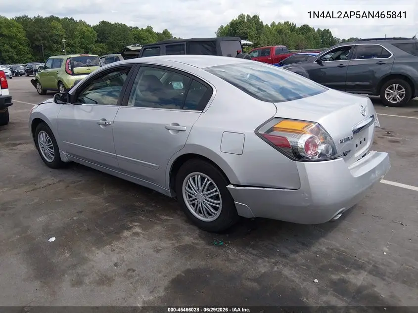2010 Nissan Altima 2.5 S VIN: 1N4AL2AP5AN465841 Lot: 45466028