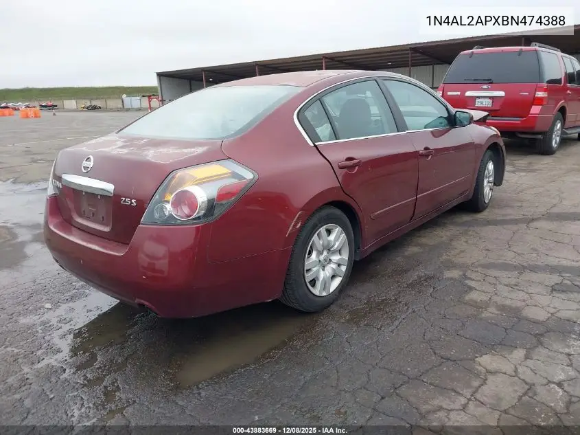 1N4AL2APXBN474388 2011 Nissan Altima 2.5 S