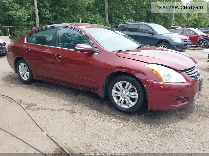 2012 Nissan Altima 2.5 S VIN: 1N4AL2AP0CN512941 Lot: 45411295