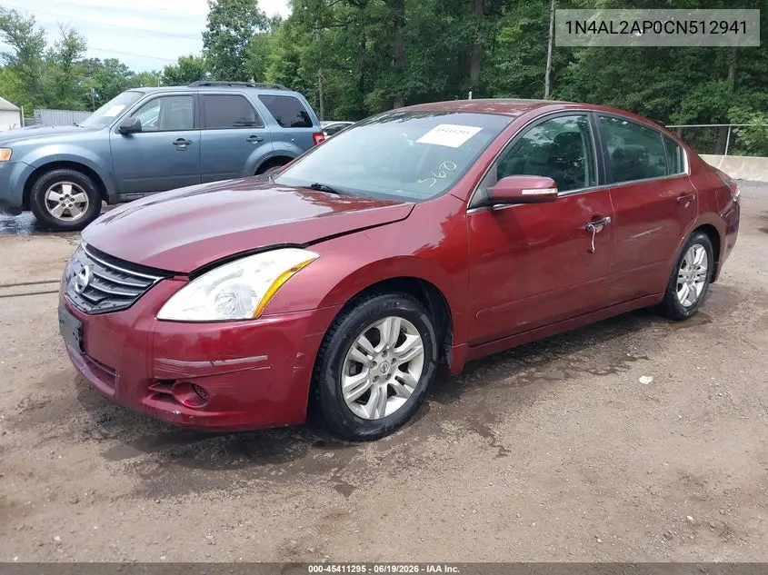2012 Nissan Altima 2.5 S VIN: 1N4AL2AP0CN512941 Lot: 45411295