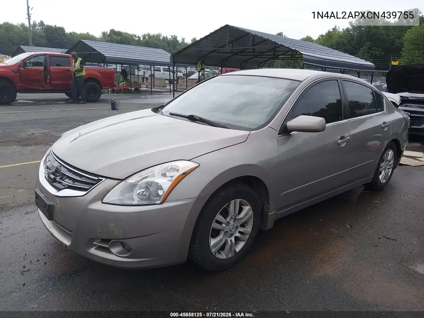 2012 Nissan Altima 2.5 S VIN: 1N4AL2APXCN439755 Lot: 45658125