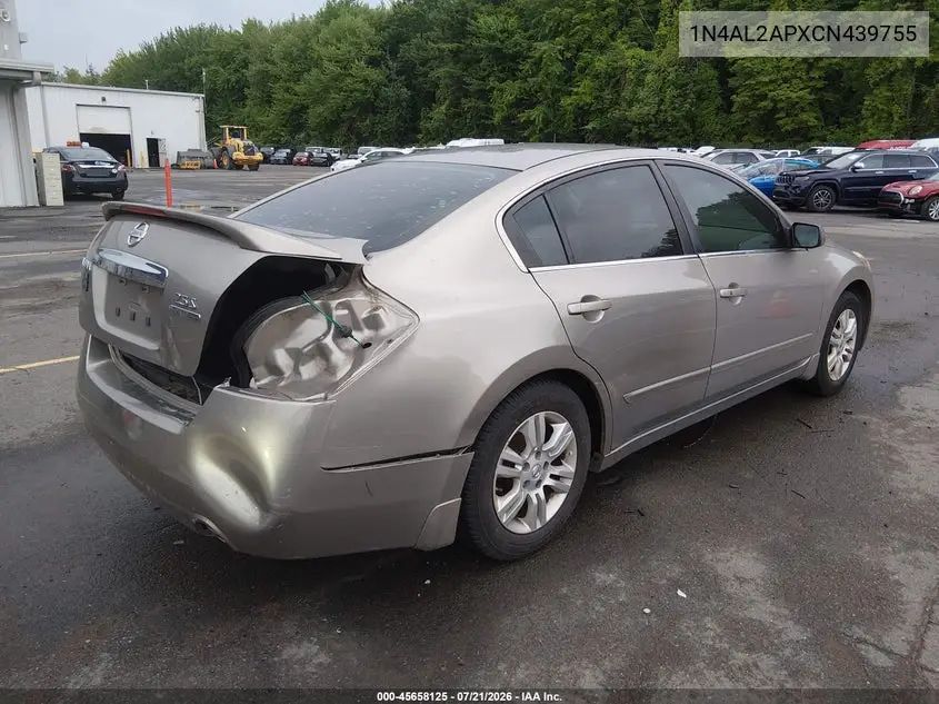 2012 Nissan Altima 2.5 S VIN: 1N4AL2APXCN439755 Lot: 45658125