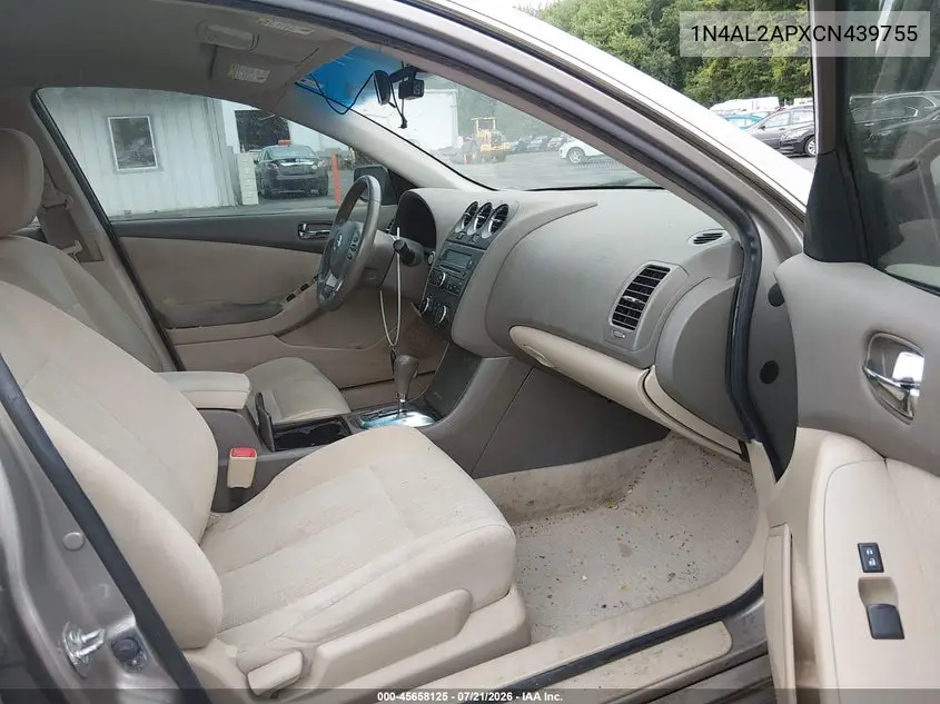 2012 Nissan Altima 2.5 S VIN: 1N4AL2APXCN439755 Lot: 45658125