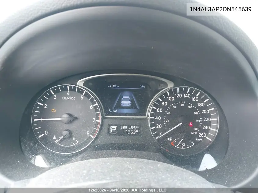 2013 Nissan Altima 2.5/S/Sv/Sl VIN: 1N4AL3AP2DN545639 Lot: 12625826