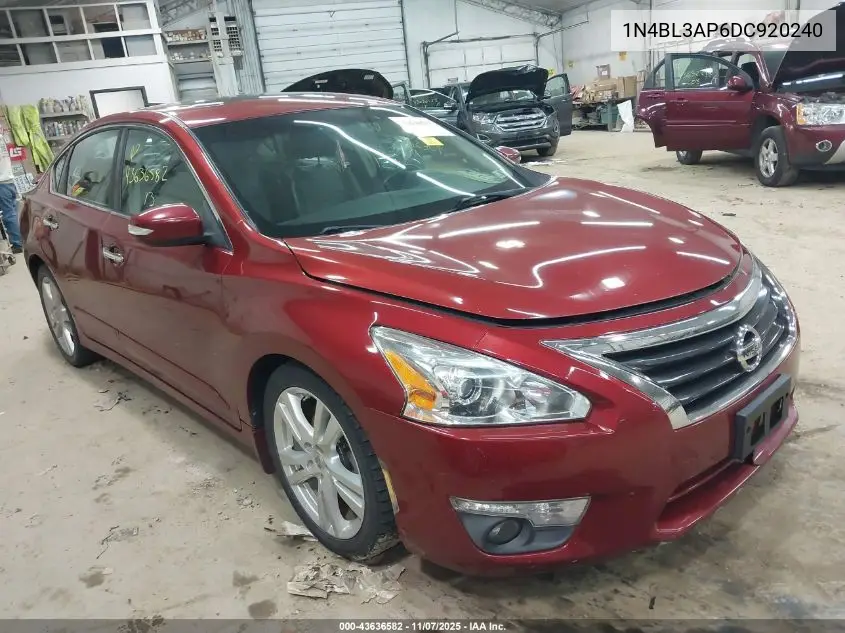 1N4BL3AP6DC920240 2013 Nissan Altima 3.5 Sl
