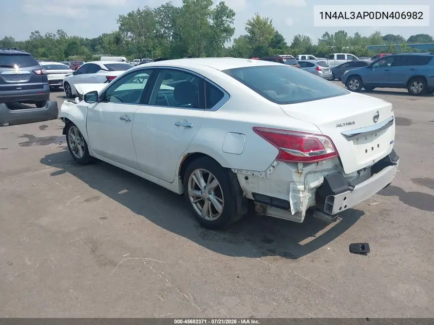 2013 Nissan Altima 2.5 Sv VIN: 1N4AL3AP0DN406982 Lot: 45682371
