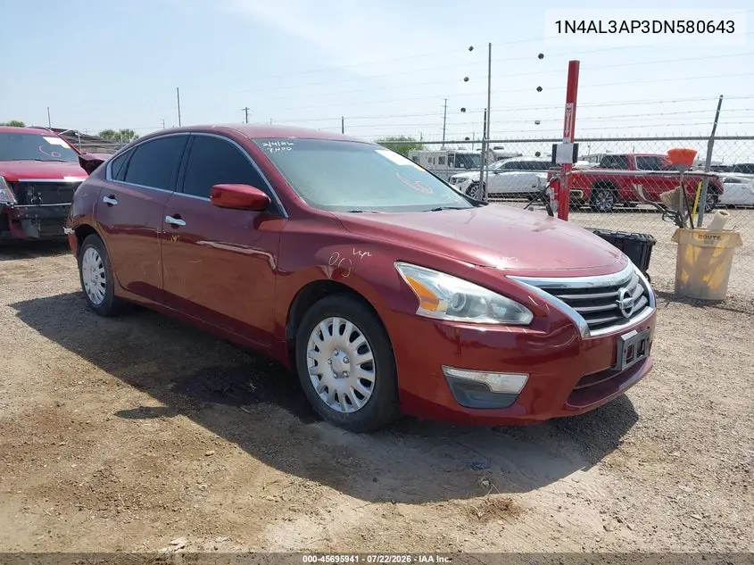 2013 Nissan Altima 2.5 S VIN: 1N4AL3AP3DN580643 Lot: 45695941