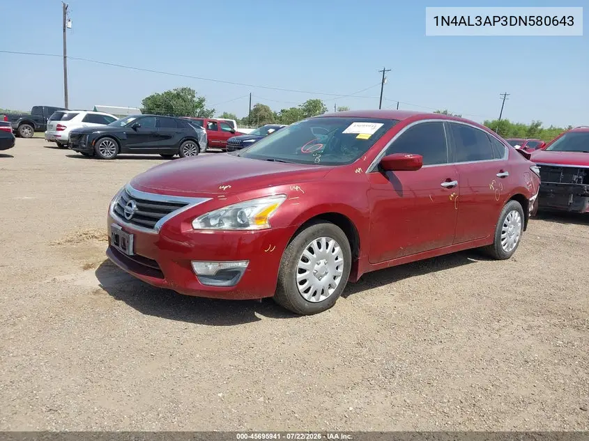 2013 Nissan Altima 2.5 S VIN: 1N4AL3AP3DN580643 Lot: 45695941