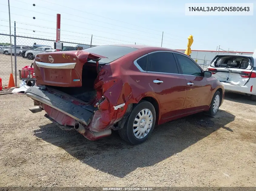 2013 Nissan Altima 2.5 S VIN: 1N4AL3AP3DN580643 Lot: 45695941