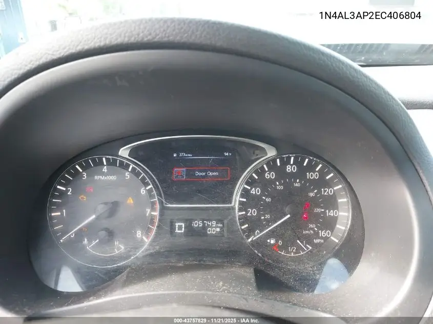 1N4AL3AP2EC406804 2014 Nissan Altima 2.5 S