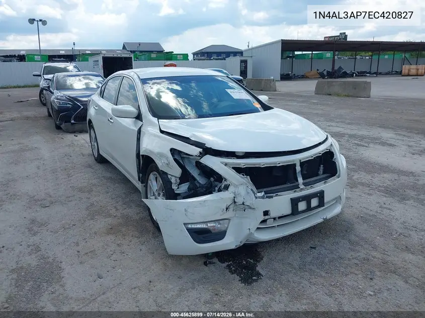 2014 Nissan Altima 2.5 Sv VIN: 1N4AL3AP7EC420827 Lot: 45625899