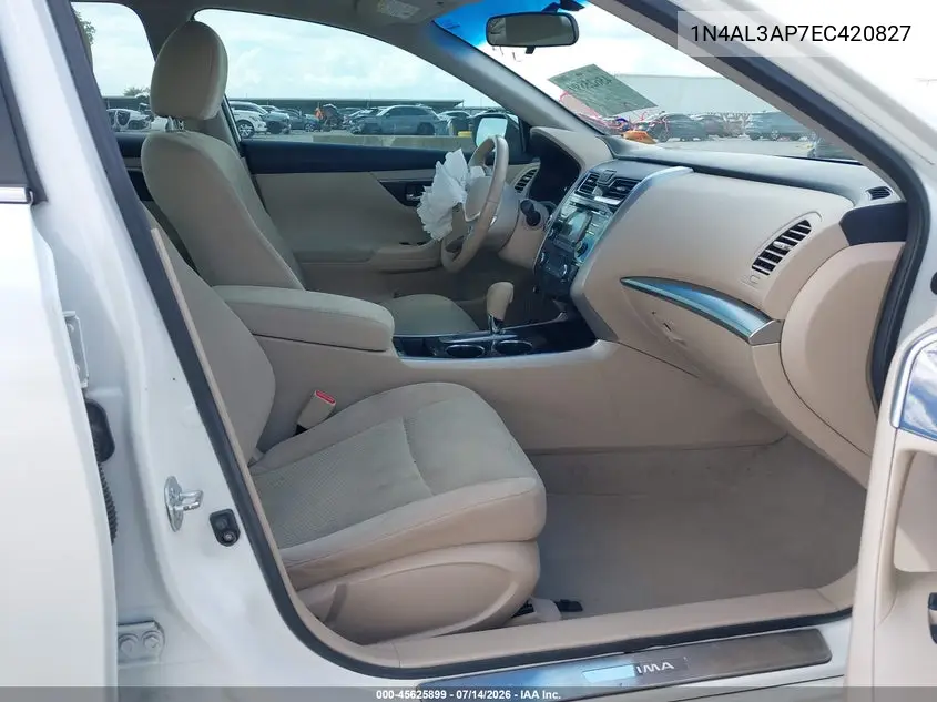 2014 Nissan Altima 2.5 Sv VIN: 1N4AL3AP7EC420827 Lot: 45625899