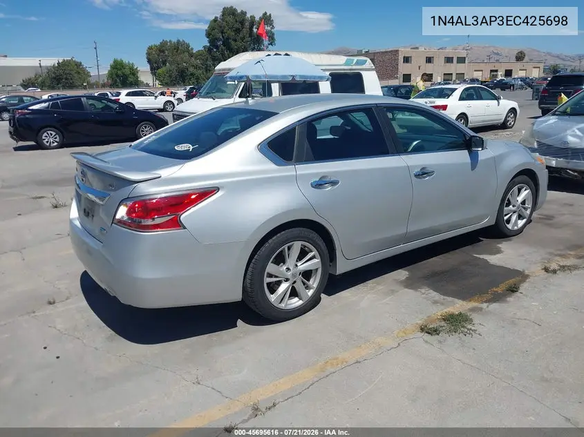 2014 Nissan Altima 2.5 Sv VIN: 1N4AL3AP3EC425698 Lot: 45695616