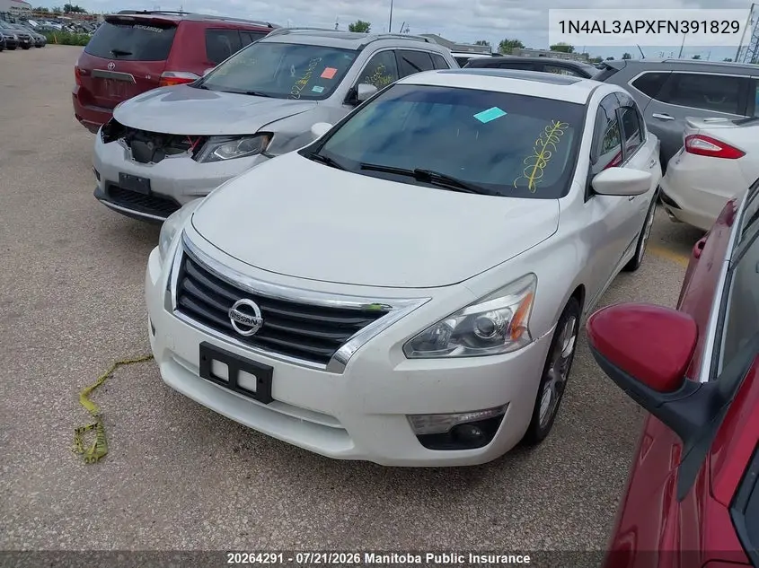 2015 Nissan Altima 2.5 Sv VIN: 1N4AL3APXFN391829 Lot: 20264291