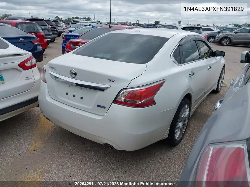 2015 Nissan Altima 2.5 Sv VIN: 1N4AL3APXFN391829 Lot: 20264291