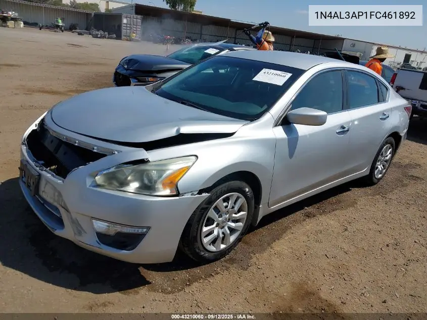 1N4AL3AP1FC461892 2015 Nissan Altima 2.5 S