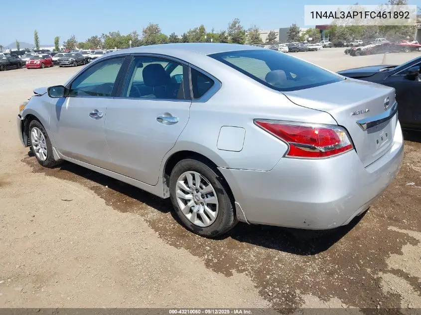 1N4AL3AP1FC461892 2015 Nissan Altima 2.5 S
