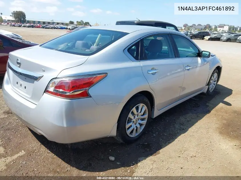 1N4AL3AP1FC461892 2015 Nissan Altima 2.5 S