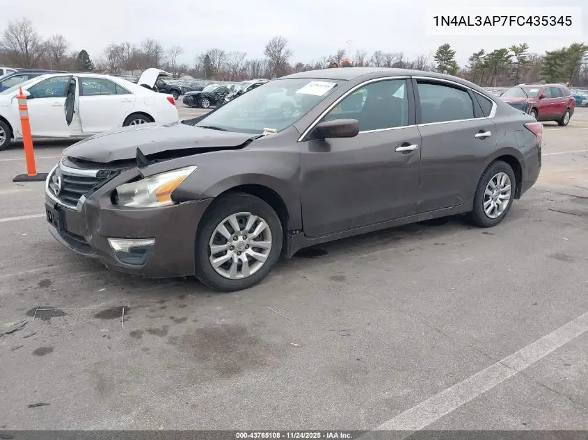 1N4AL3AP7FC435345 2015 Nissan Altima 2.5 S