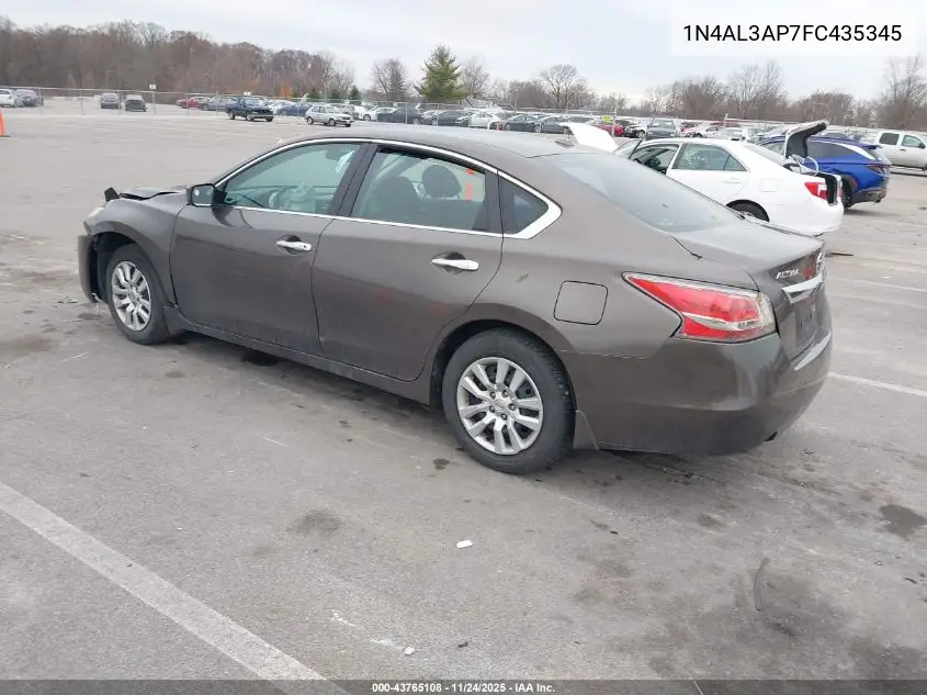 1N4AL3AP7FC435345 2015 Nissan Altima 2.5 S
