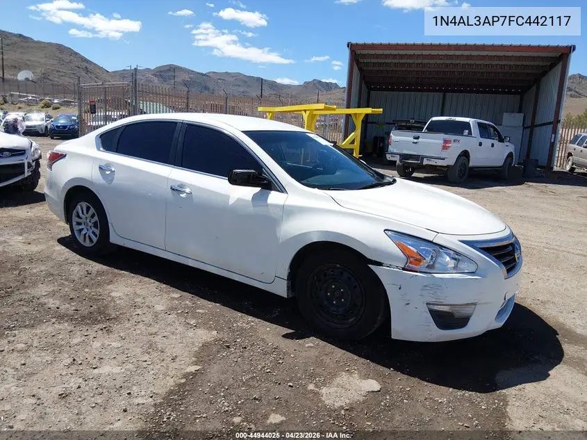 1N4AL3AP7FC442117 2015 Nissan Altima 2.5/2.5 S/2.5 Sl/2.5 Sv