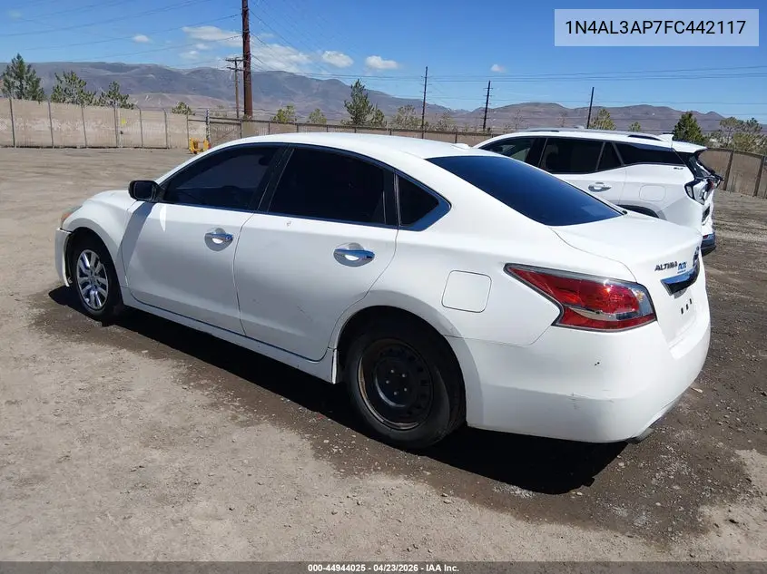 1N4AL3AP7FC442117 2015 Nissan Altima 2.5/2.5 S/2.5 Sl/2.5 Sv