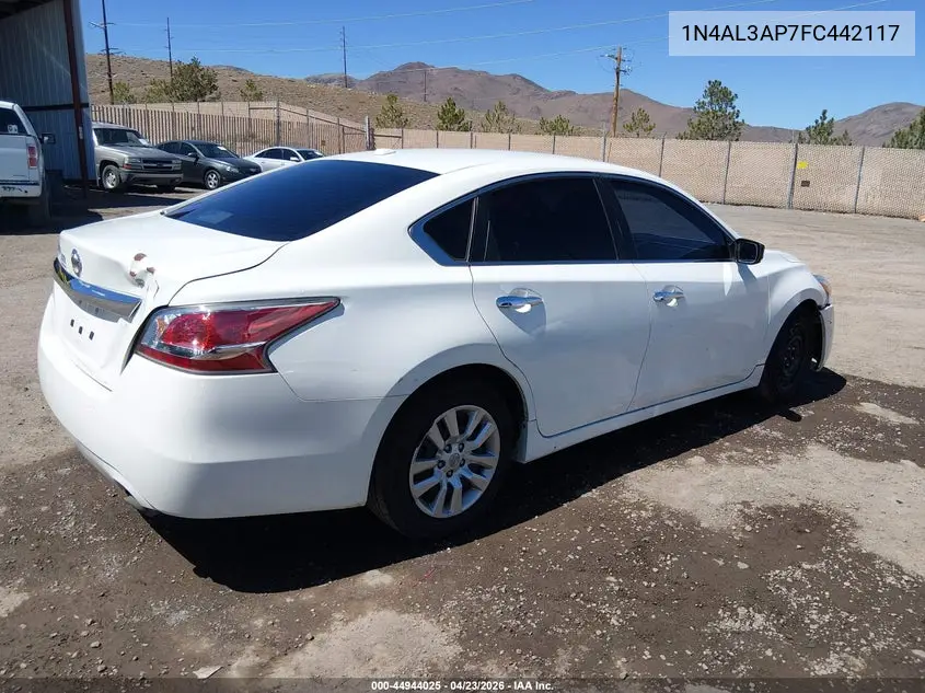 1N4AL3AP7FC442117 2015 Nissan Altima 2.5/2.5 S/2.5 Sl/2.5 Sv