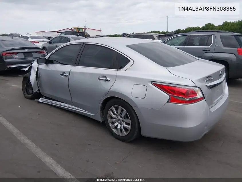 1N4AL3AP8FN308365 2015 Nissan Altima 2.5 S