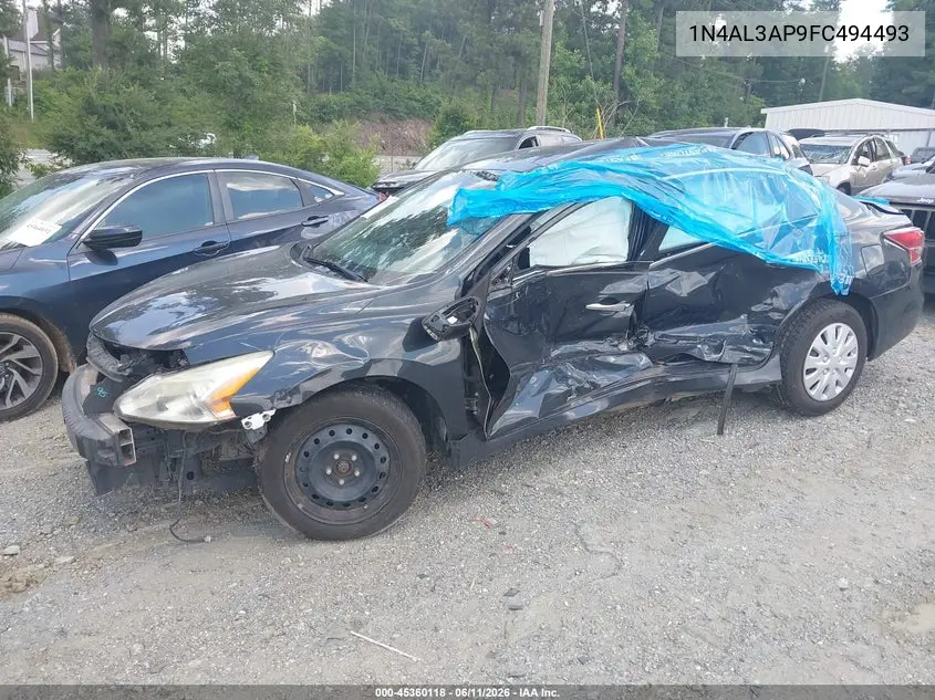 2015 Nissan Altima 2.5 VIN: 1N4AL3AP9FC494493 Lot: 45360118