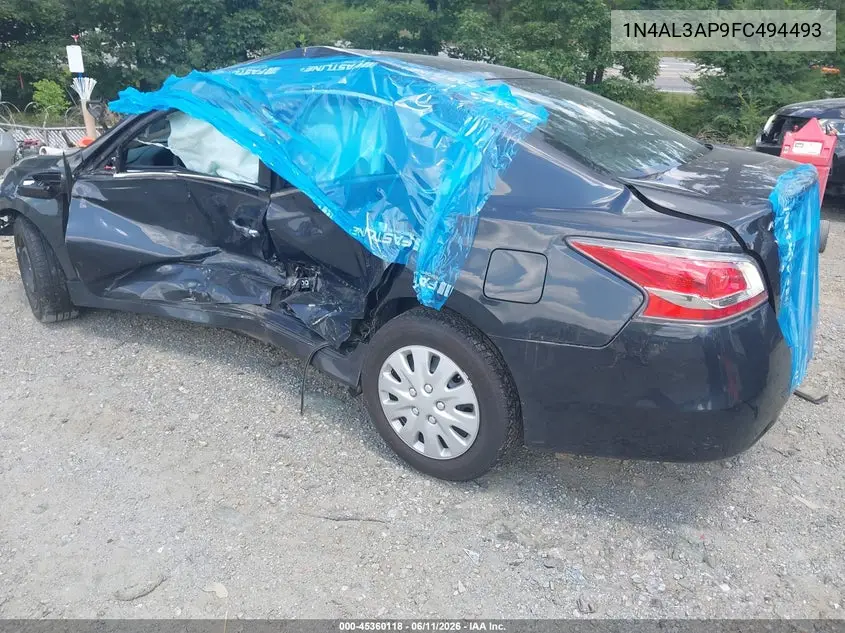 2015 Nissan Altima 2.5 VIN: 1N4AL3AP9FC494493 Lot: 45360118