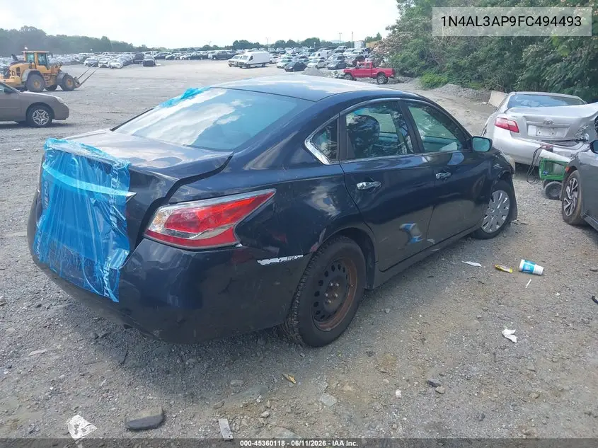 2015 Nissan Altima 2.5 VIN: 1N4AL3AP9FC494493 Lot: 45360118