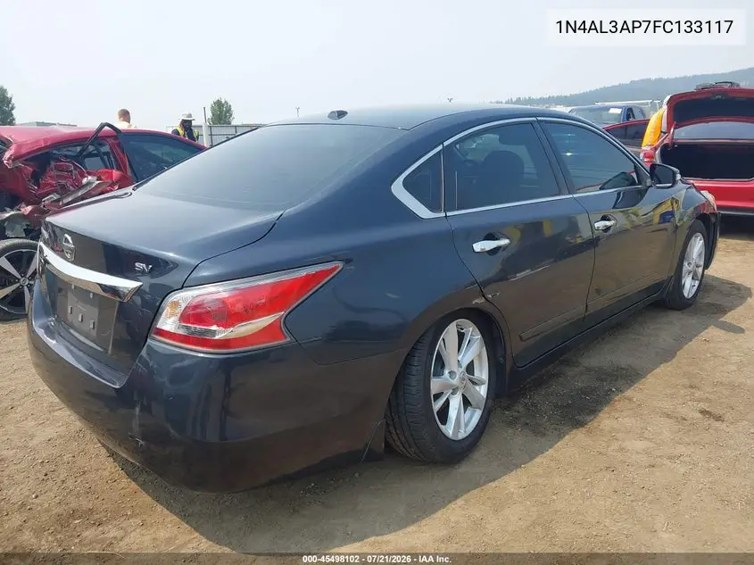2015 Nissan Altima 2.5 Sv VIN: 1N4AL3AP7FC133117 Lot: 45498102