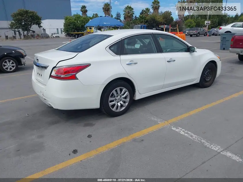 2015 Nissan Altima 2.5 VIN: 1N4AL3AP3FC433365 Lot: 45585118