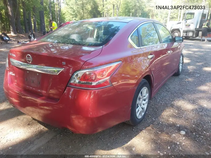 2015 Nissan Altima 2.5 S VIN: 1N4AL3AP2FC473033 Lot: 45585874