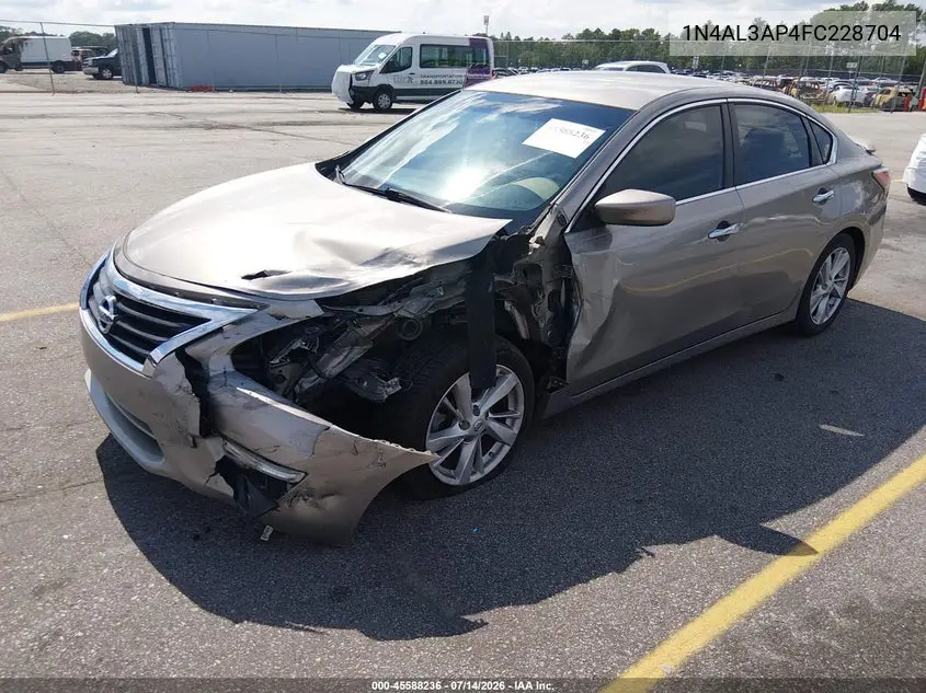 2015 Nissan Altima 2.5 Sv VIN: 1N4AL3AP4FC228704 Lot: 45588236