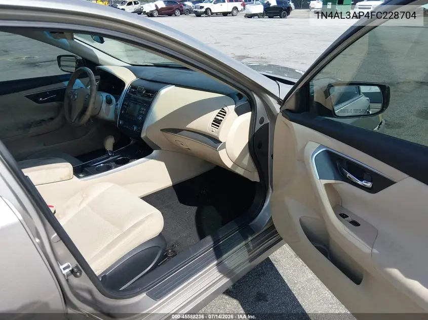 2015 Nissan Altima 2.5 Sv VIN: 1N4AL3AP4FC228704 Lot: 45588236
