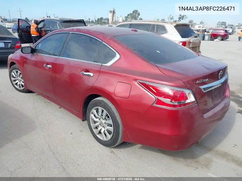 2015 Nissan Altima 2.5 S VIN: 1N4AL3AP8FC226471 Lot: 45689708