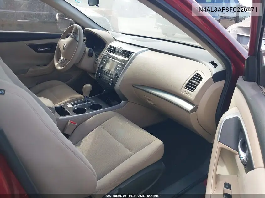 2015 Nissan Altima 2.5 S VIN: 1N4AL3AP8FC226471 Lot: 45689708